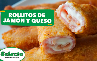 Rollitos de jamón y queso