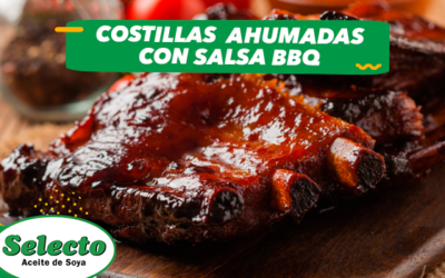 Costillas Ahumadas con salsa BBQ
