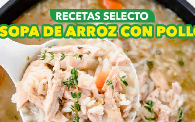 Sopa de arroz con pollo