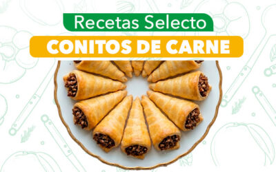 Conitos Crujientes de Carne y Queso